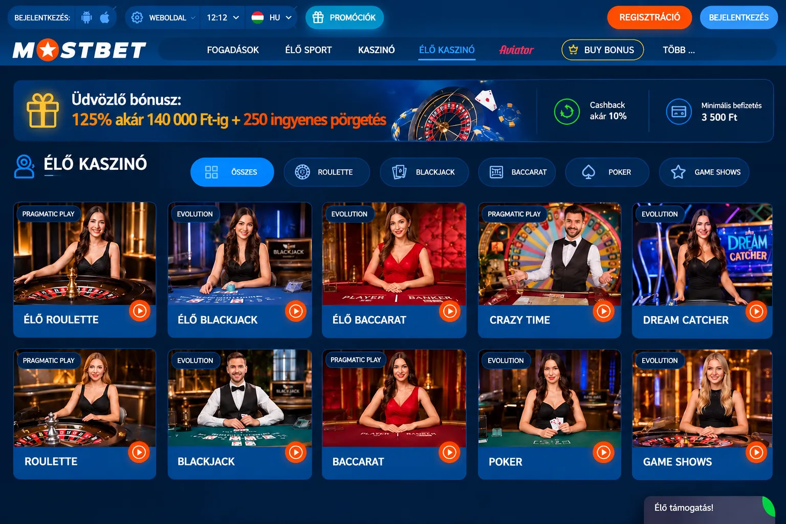 Mostbet Casino bonus feltételei