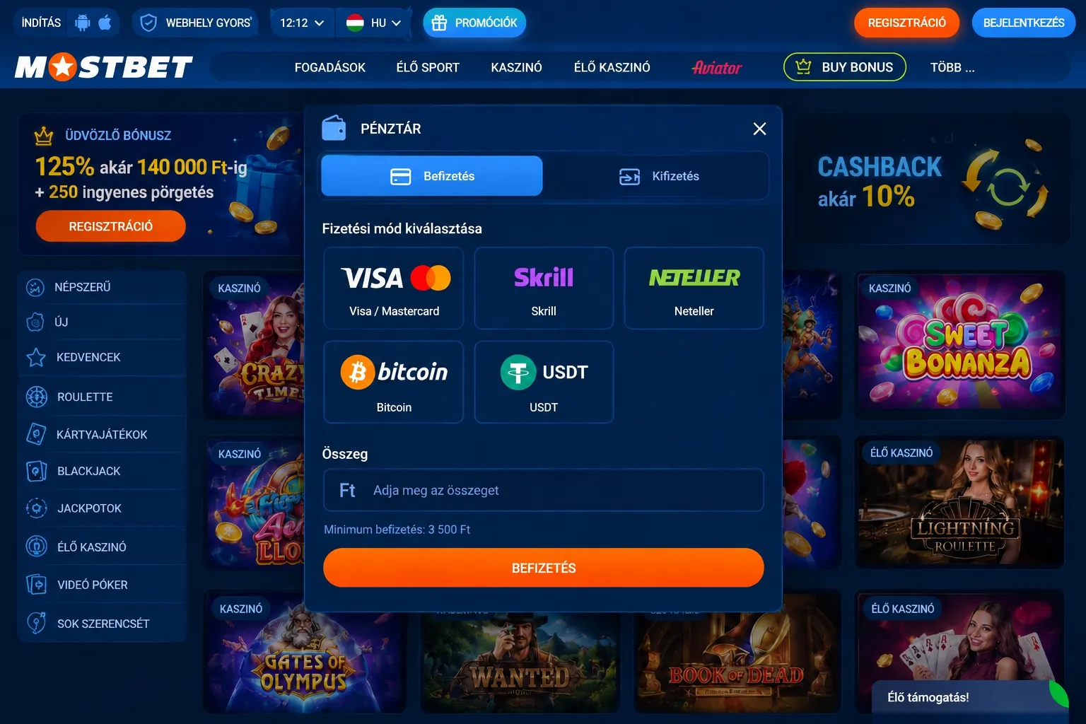 Mostbet Casino bonus HU: bónuszok és promóciók